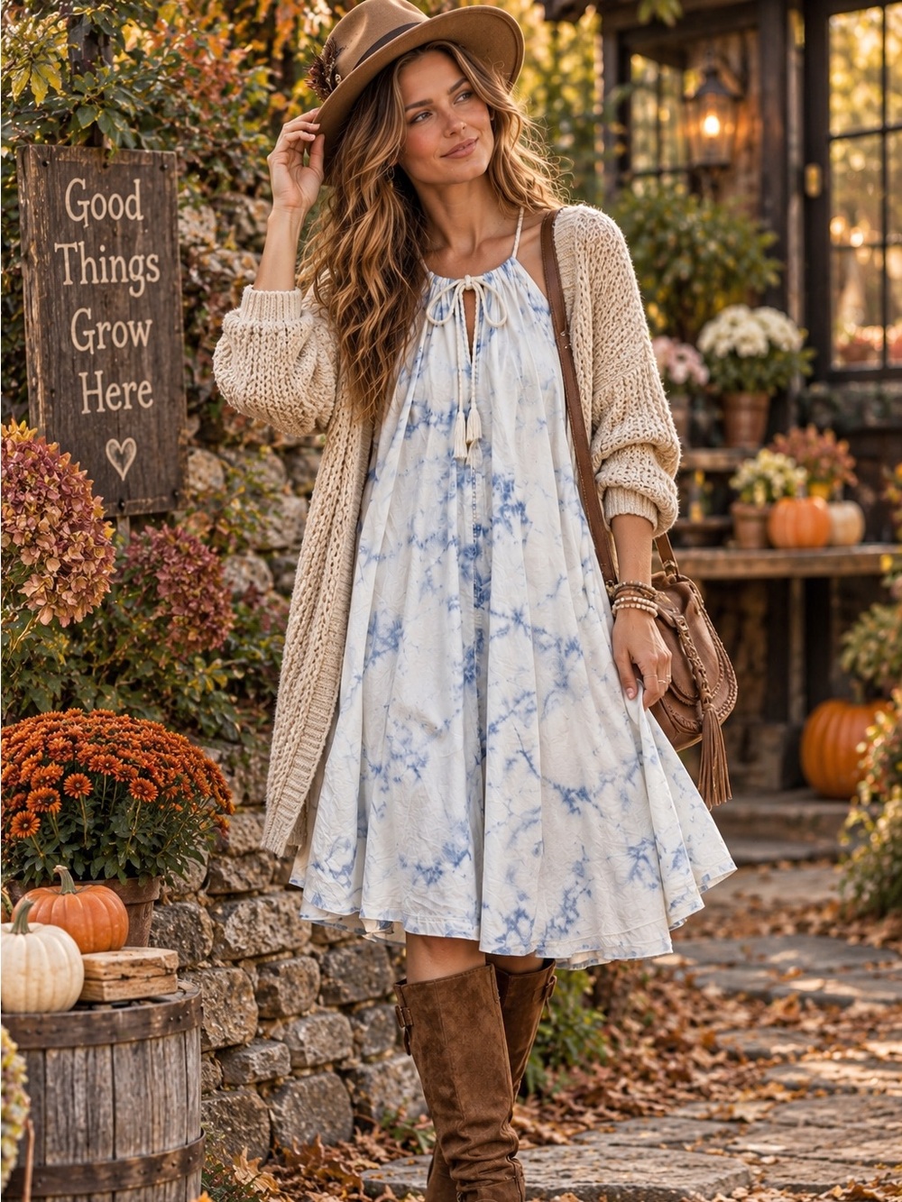 Anthropologie Holding Horses chambray tie dye swing dress, S. - Picture 3 of 16